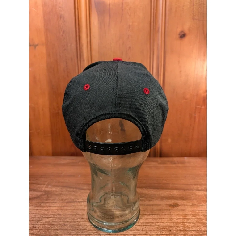 Vintage 90s Planet Hollywood Chicago Embroidered Logo Snapback Hat USA Made 1099